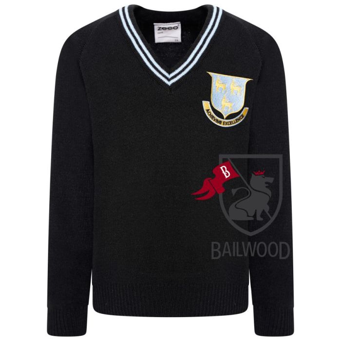 Prendergast Ladywell Primary School V-Neck Jumper With Logo