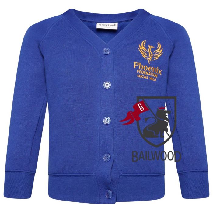 Lucas Vale Primary School Sweatshirt Cardigan with  Logo