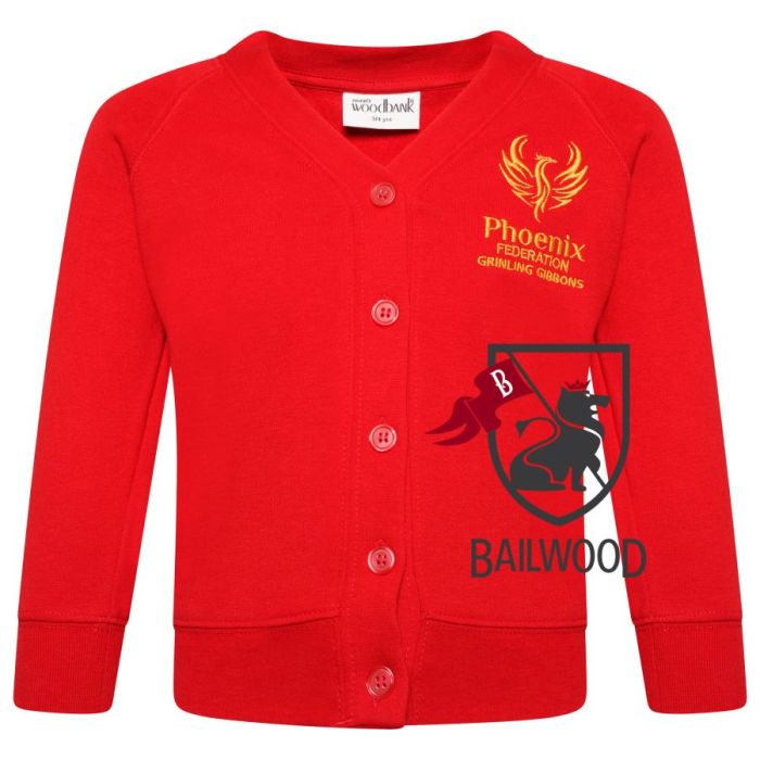 Grinling Gibbons Primary School Sweatshirt Cardigan with Logo