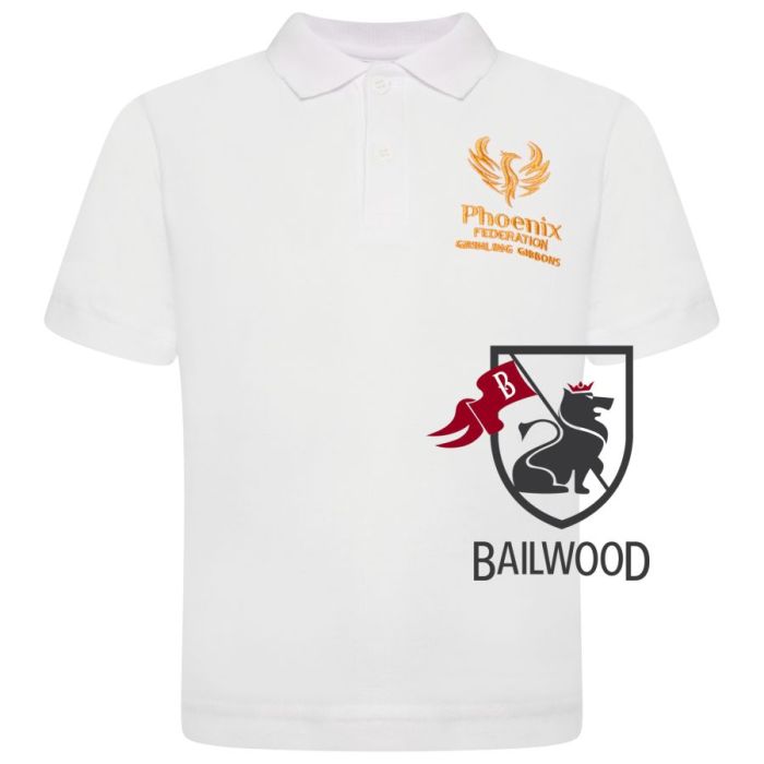 Grinling Gibbons Primary School White Polo with Logo