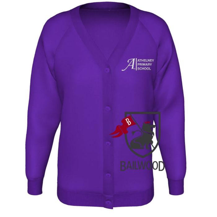 Athelney Primary School  Sweatshirt Cardigan with logo