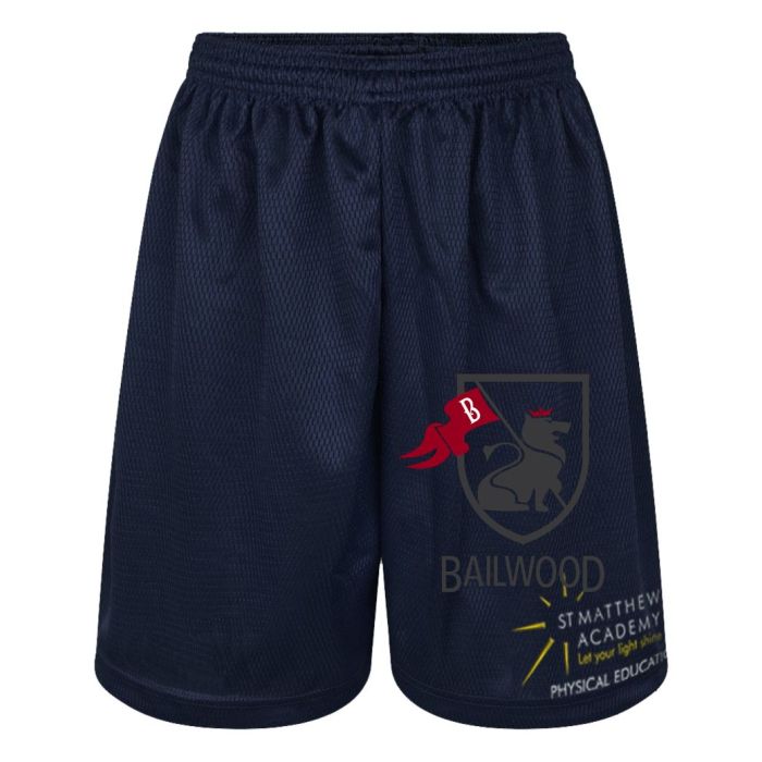 St Matthews Academy Secondary PE Mesh Shorts with Logo 