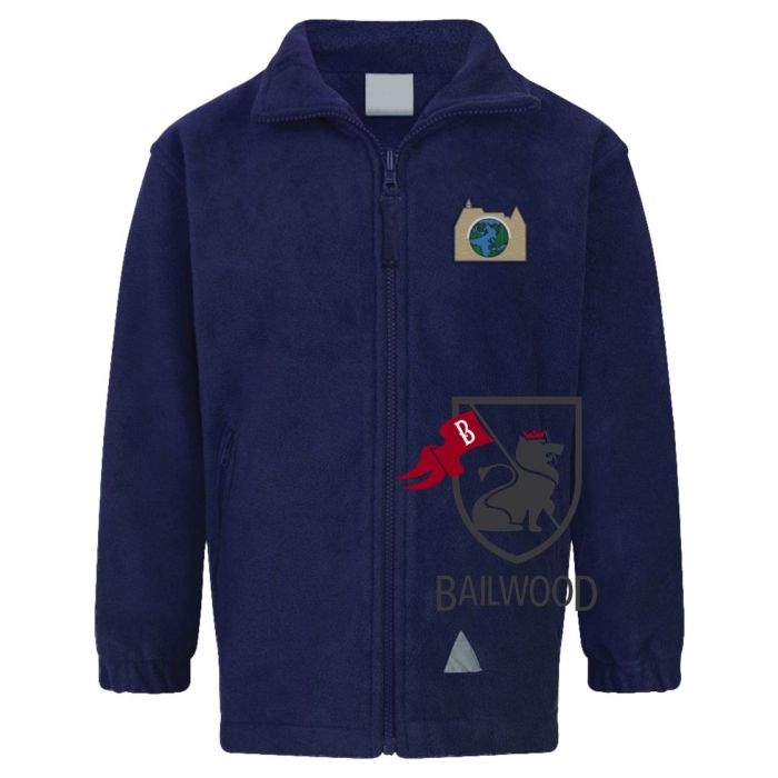 Deptford Park Primary School Zip Fleece Jacket  with Logo