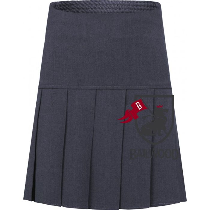 Fan Pleat Skirt (Grey)