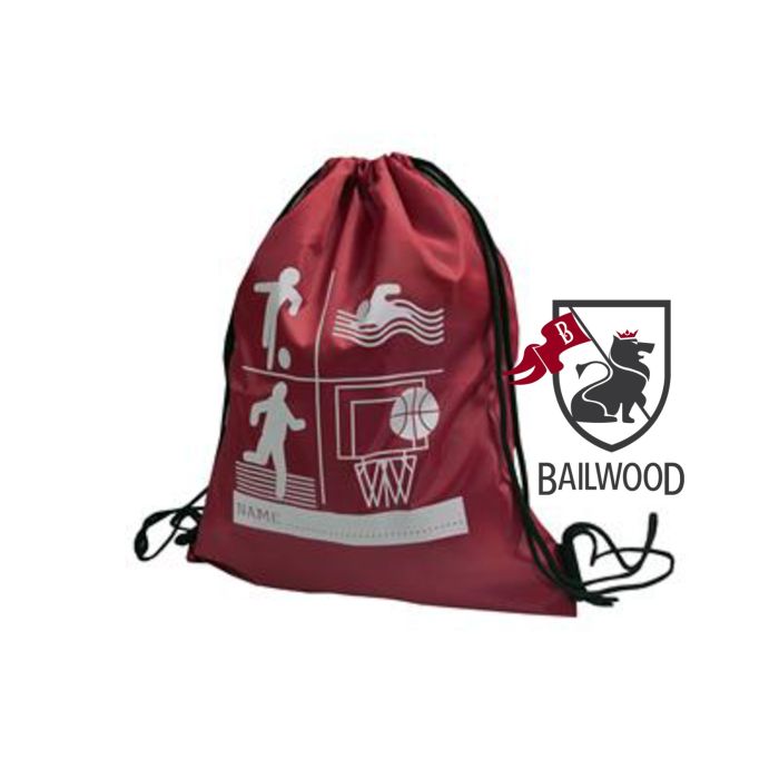 Printed PE Bags-Maroon