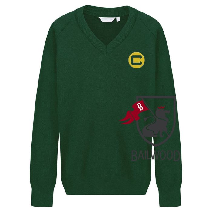 The Charter School - East Dulwich  V- Neck Jumper With Logo 
