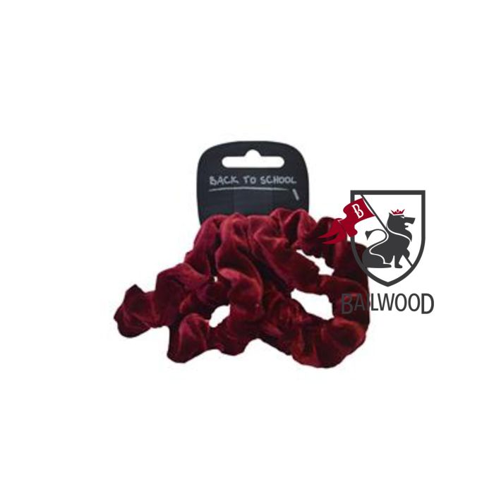 Velvet Scrunchies-Maroon