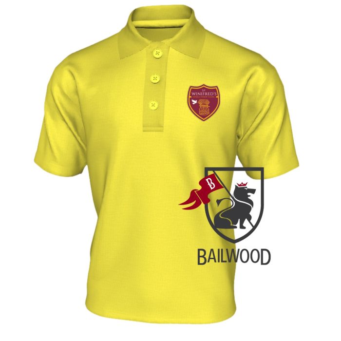 St Winifred's Gold Polo T-Shirt  (Nursery Only)