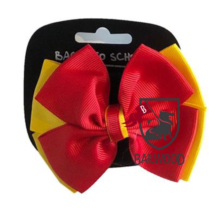 Mixed Coloured  Bows - (Red - Gold)