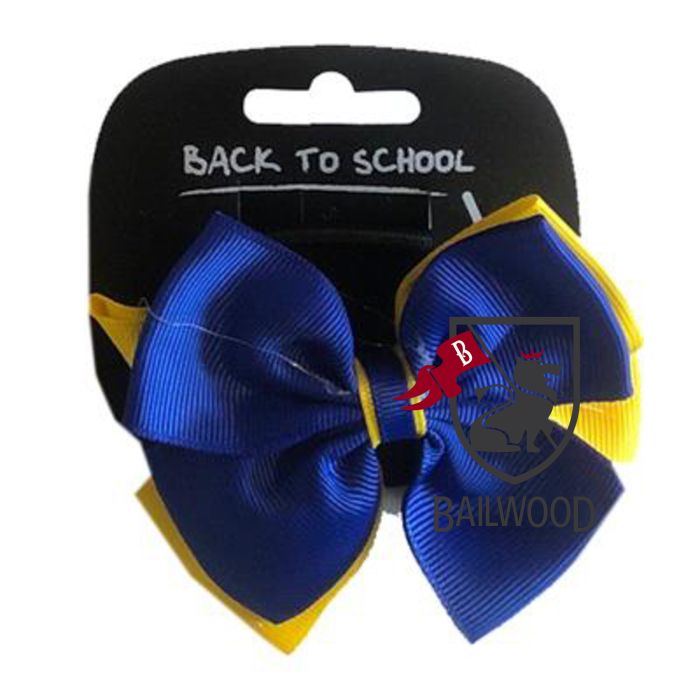 Mixed Coloured  Bows- (Royal Blue - Gold)
