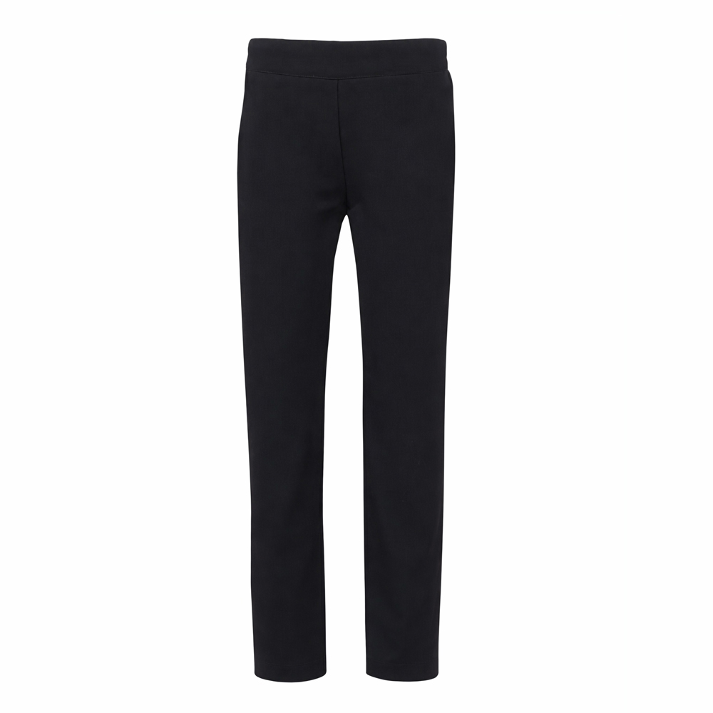 Junior Girls Slim Fit Trousers (Black)