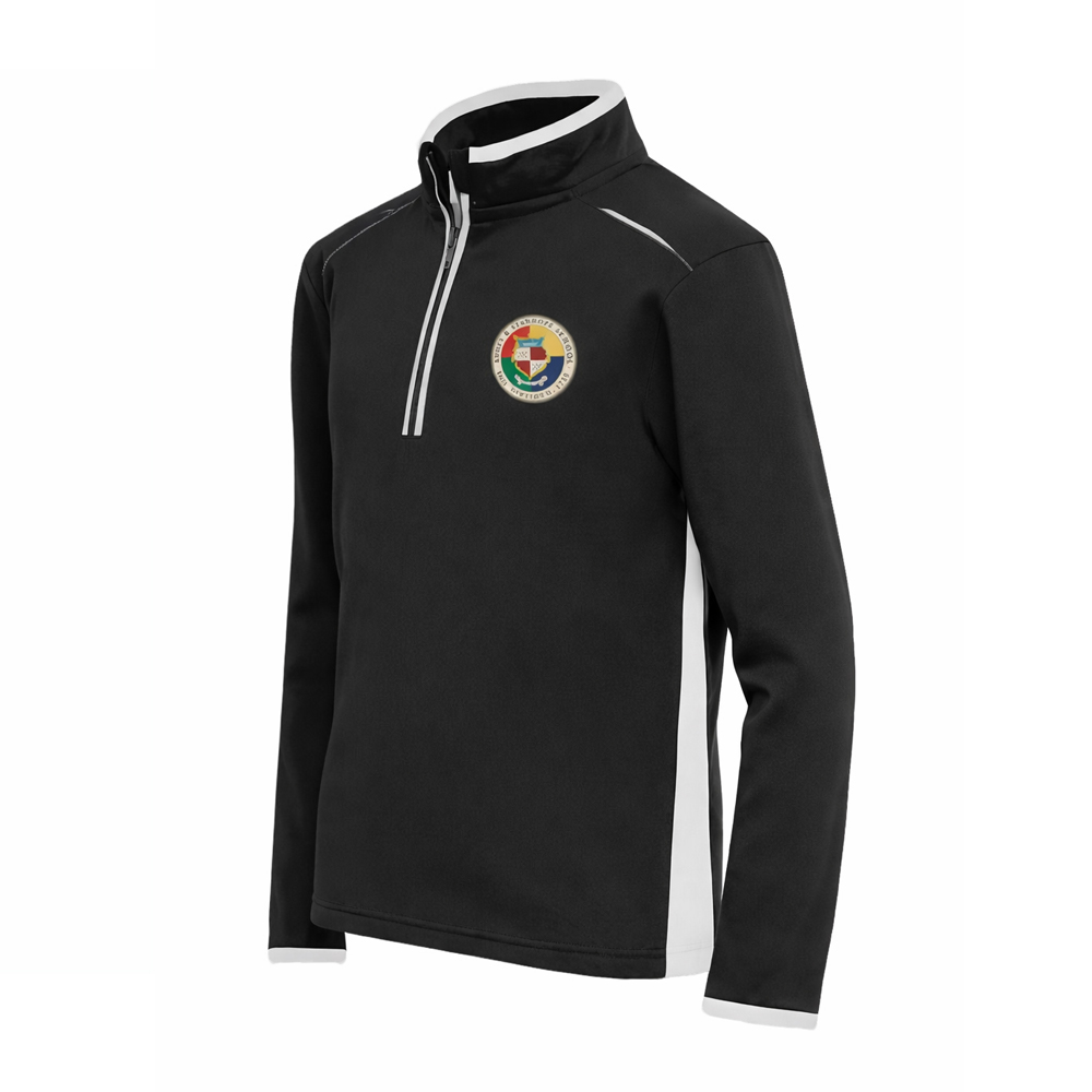 Addey and Stanhope School 1/4 Zip Training Top with logo