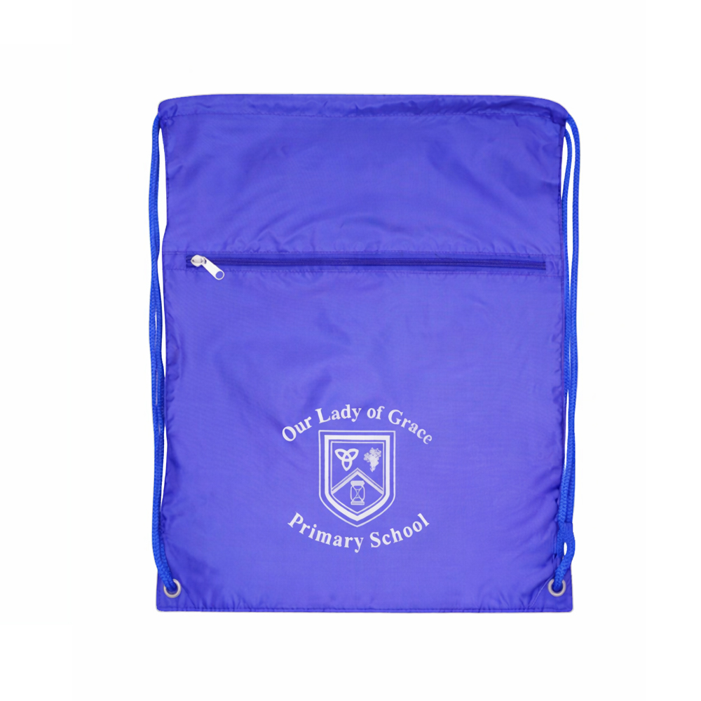 Our Lady of Grace Catholic Primary School Royal Blue P.E DrawString Bag