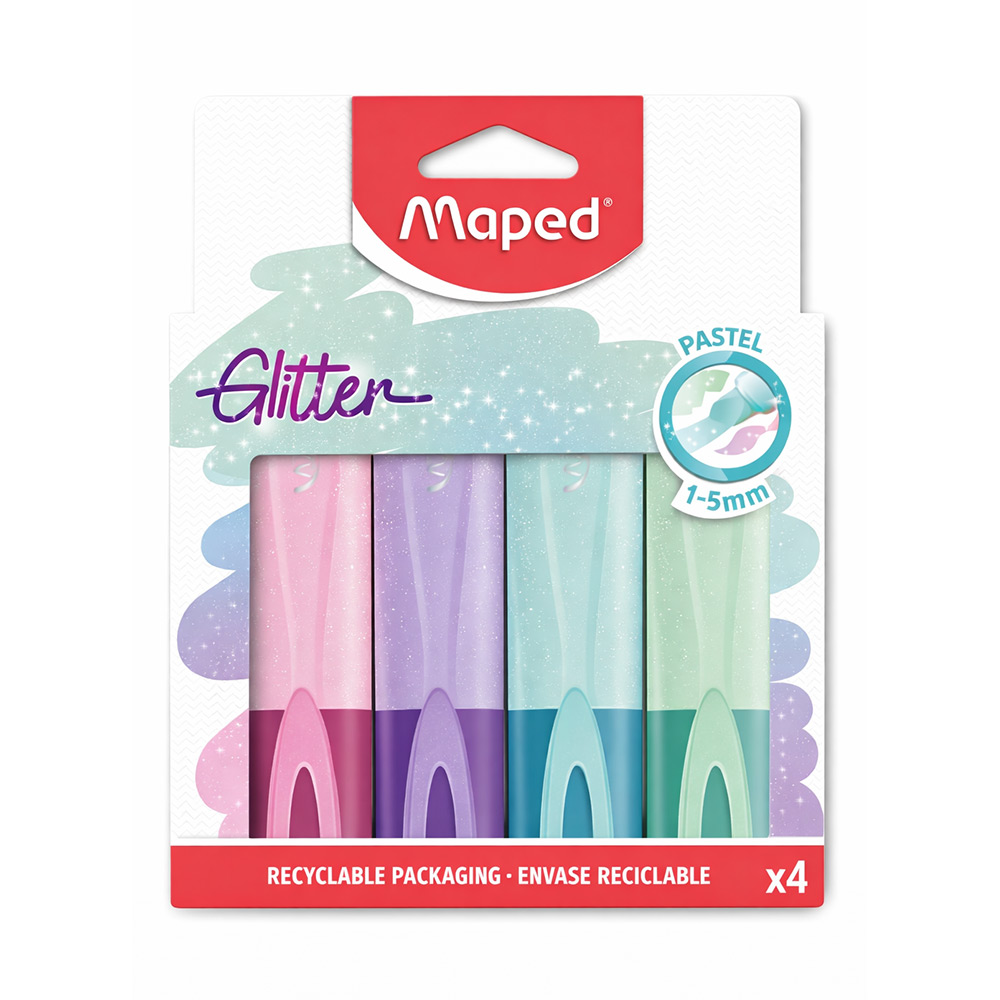 Maped Pastel Glitter Highlighters
