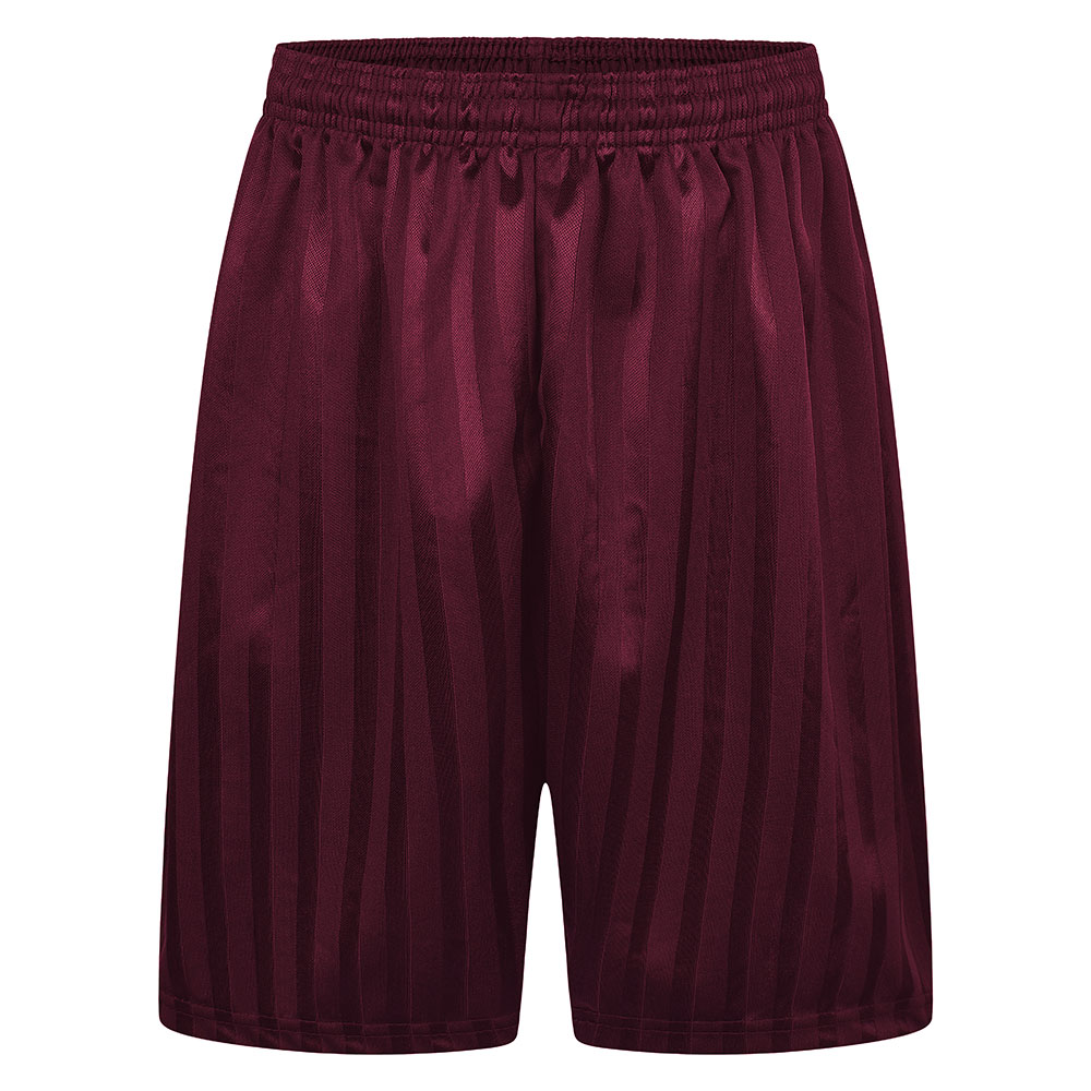 PE Stripe Shorts (Maroon)