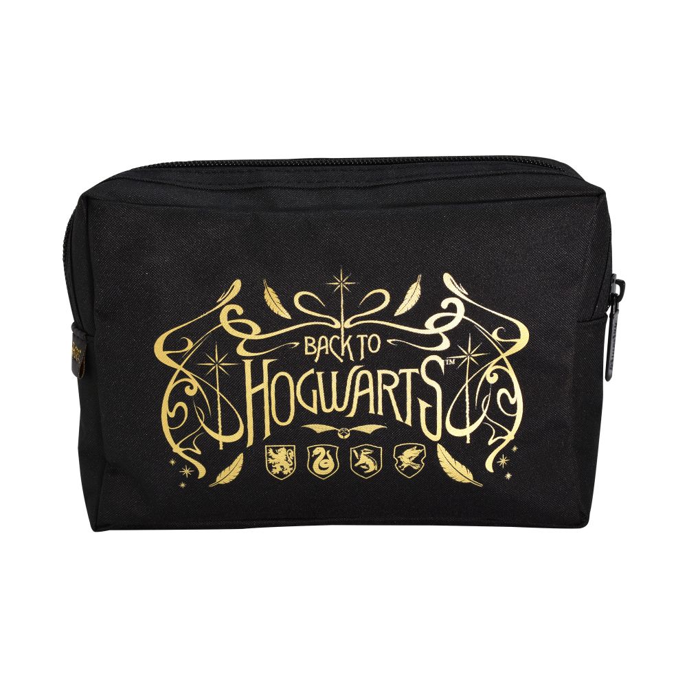 Harry Potter Multi Pocket Pencil Case (Colourful Crest)